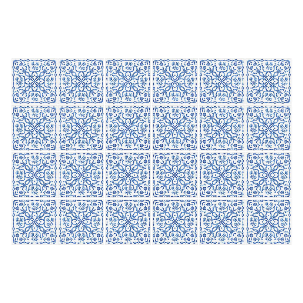 Autocolante gresie Placi albastre