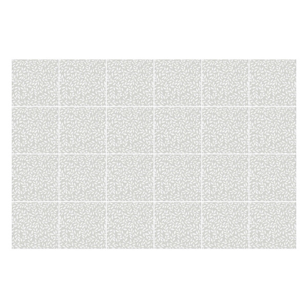 Autocolante gresie si faianta Frunze delicate pe fundal