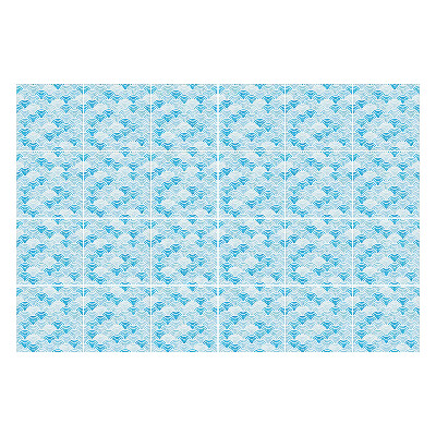 Autocolante pentru gresie Valuri în ritmul armoniei