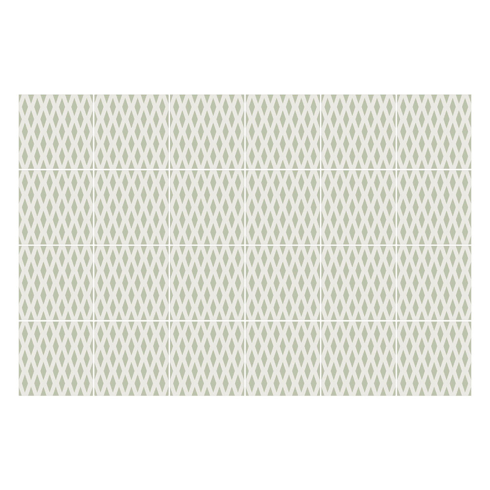 Autocolante pentru gresie Aranjament diamantat de romburi