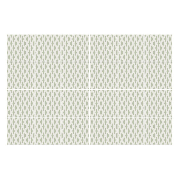 Autocolante pentru gresie Aranjament diamantat de romburi