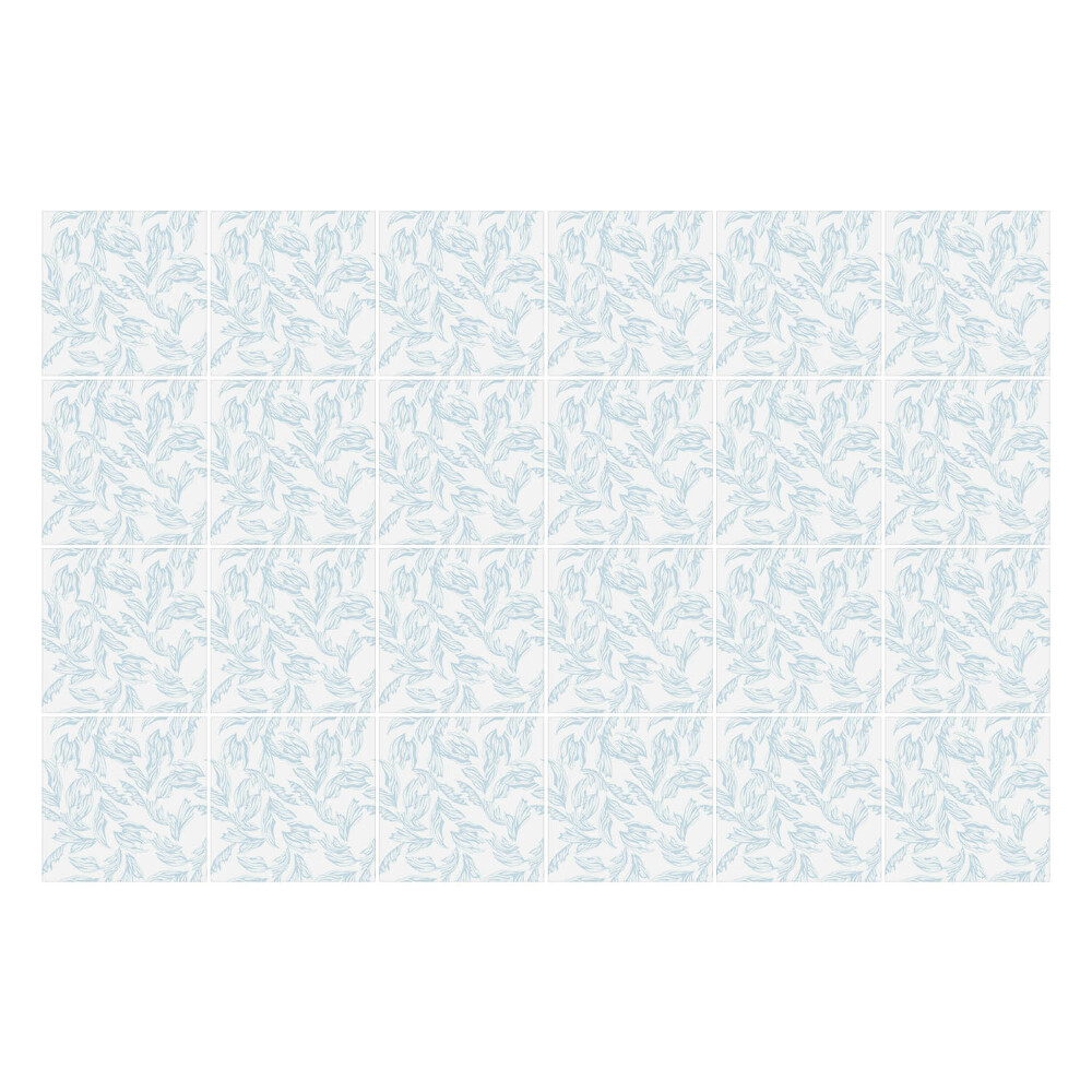 Autocolante gresie si faianta Frunze delicate în mișcare