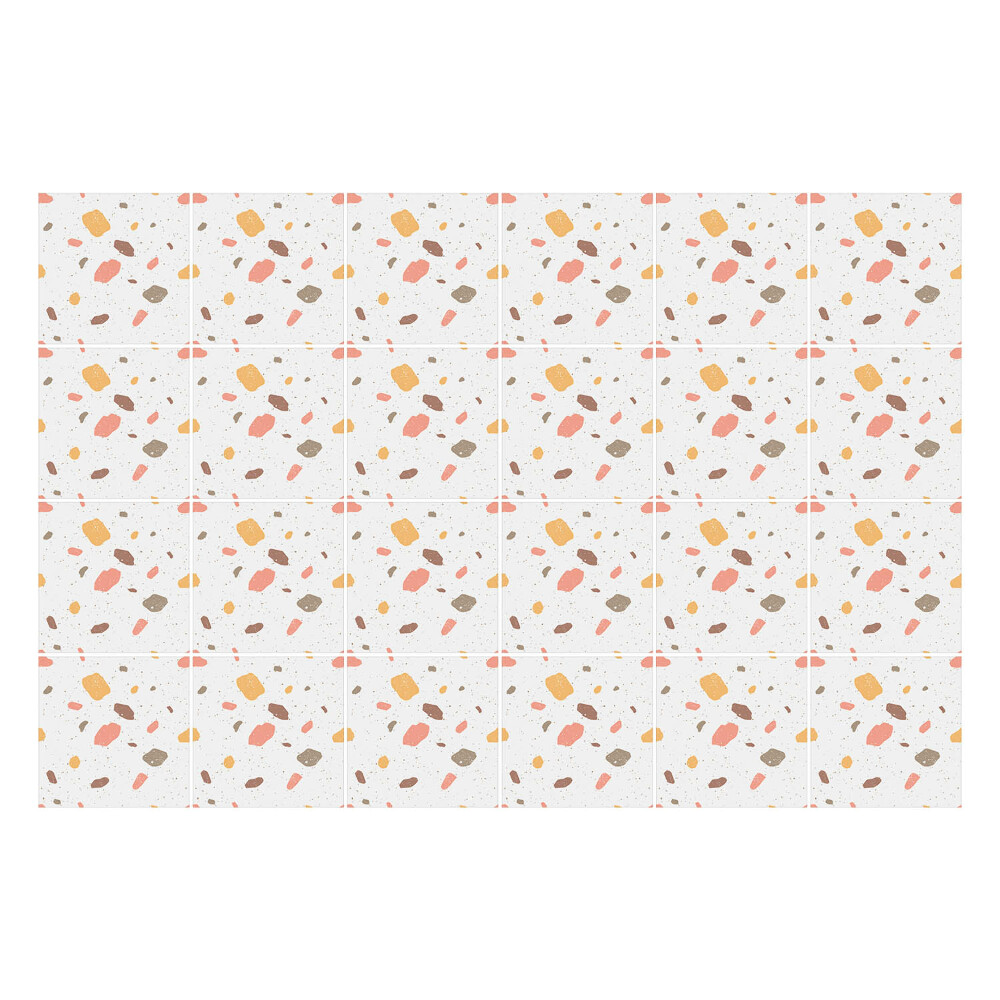 Autocolante gresie Pete și forme abstracte