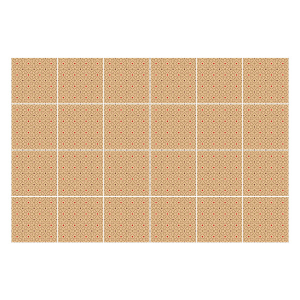 Autocolante pentru gresie Motiv floral delicat