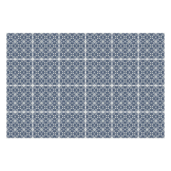 Autocolante gresie Motiv floral cu detalii