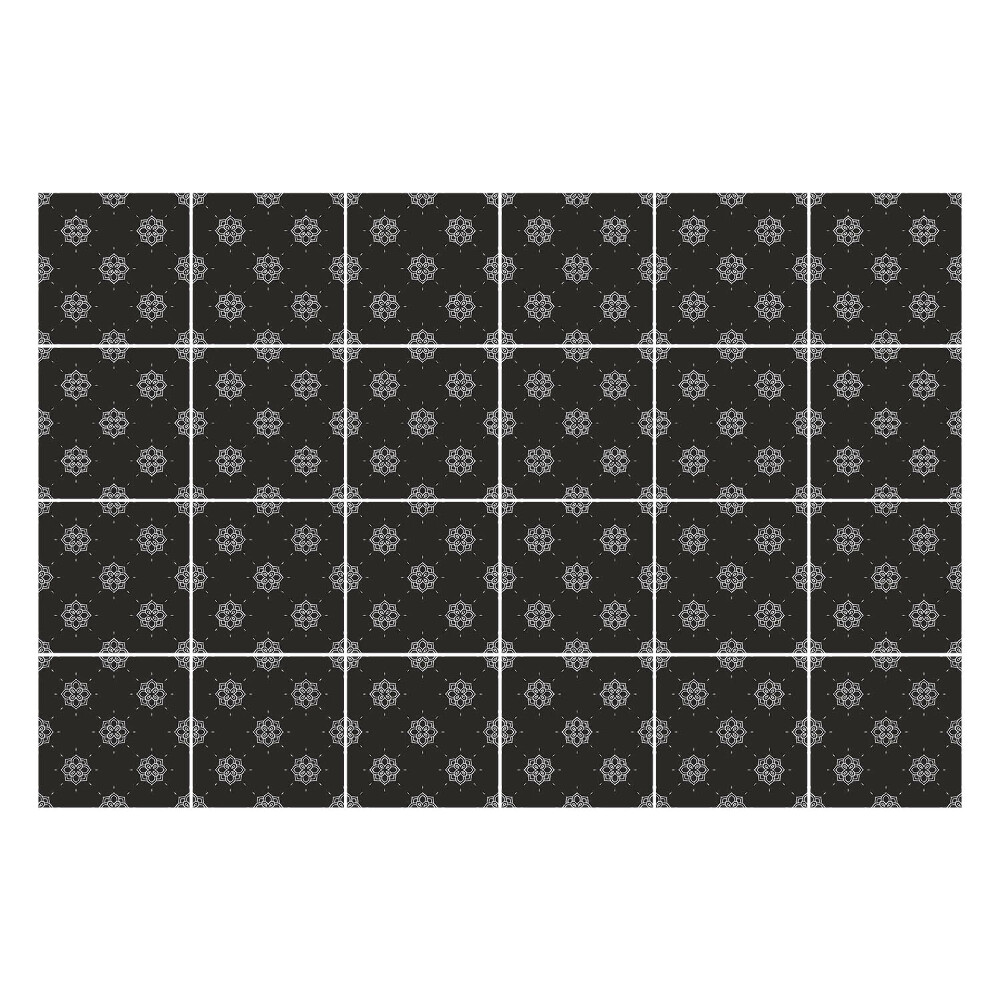 Autocolante pentru gresie Forme geometrice într-o grilă