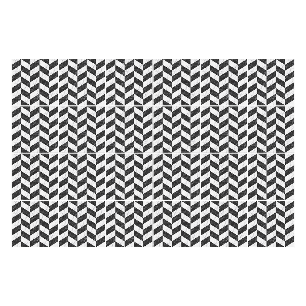 Autocolante gresie si faianta Motive în zig-zag în linie