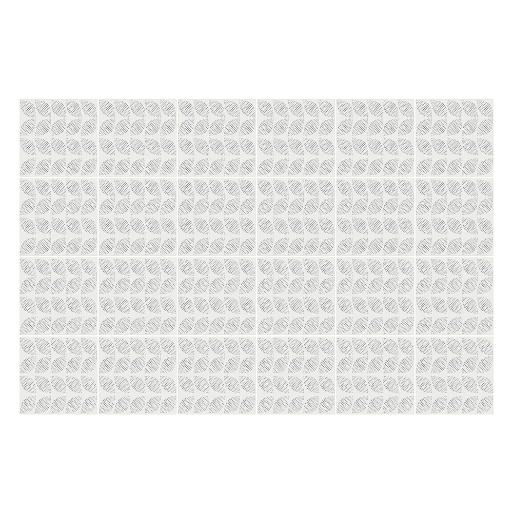 Autocolante pentru gresie Motiv cu frunze în ritm