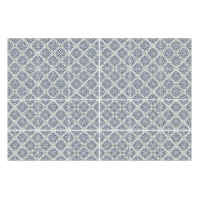 Autocolante pentru gresie Ornament floral cu diamant