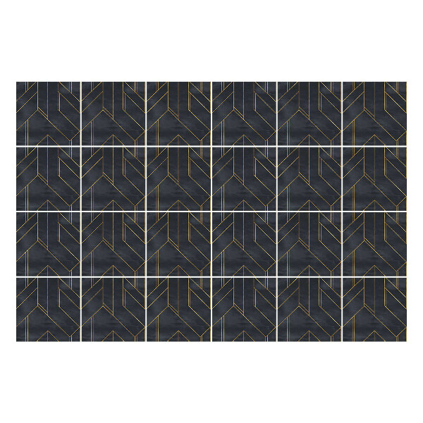 Autocolante gresie Geometrie în zig-zag