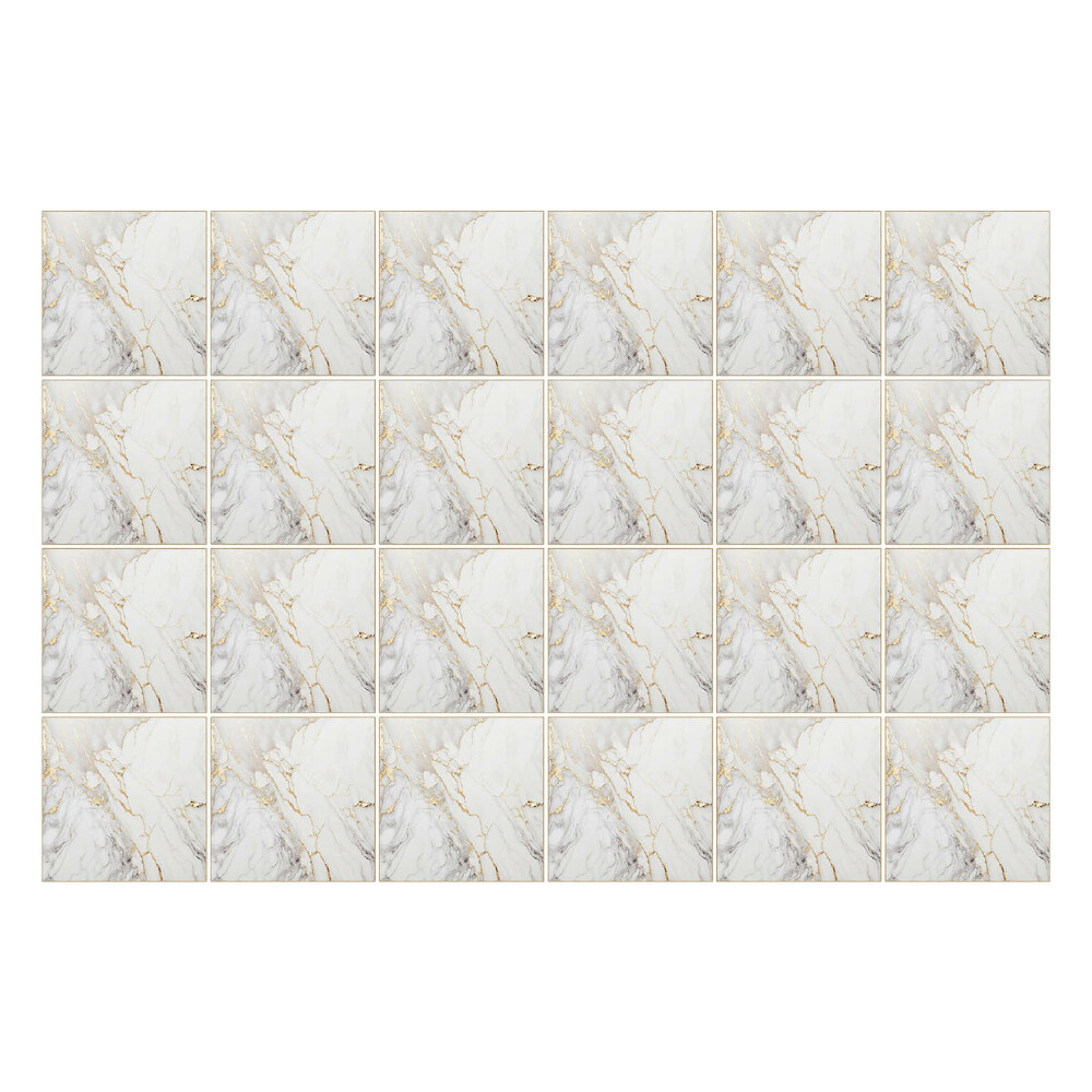 Autocolante pentru gresie Marmură elegantă cu vene