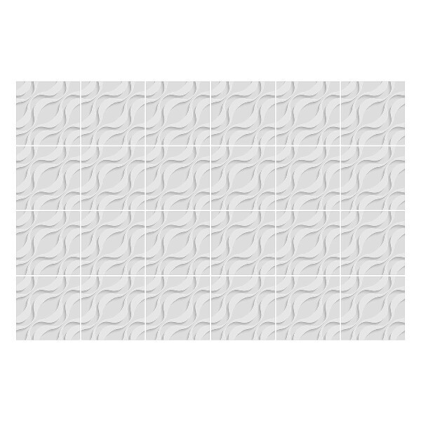 Autocolante pentru gresie Motive ondulate 3D