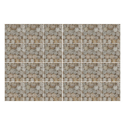 Autocolante gresie Trunchiuri rotunde de copac