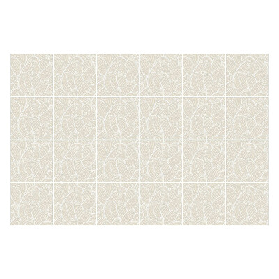 Autocolante pentru gresie Frunze într-un aranjament delicat