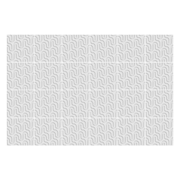 Autocolante gresie si faianta Linii ondulate în aspect