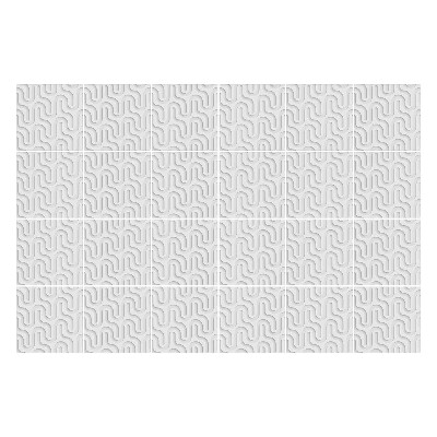 Autocolante gresie si faianta Linii ondulate în aspect