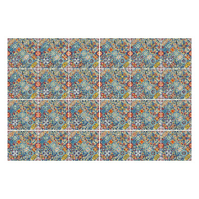 Autocolante pentru gresie Placi orientale colorate