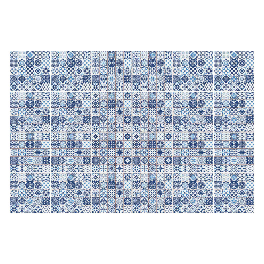 Autocolante gresie si faianta Placi albastre