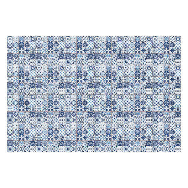 Autocolante gresie si faianta Placi albastre