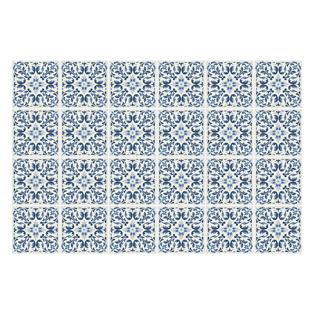 Autocolante gresie Placi albastre