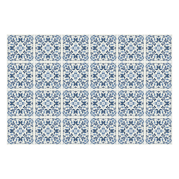 Autocolante gresie Placi albastre