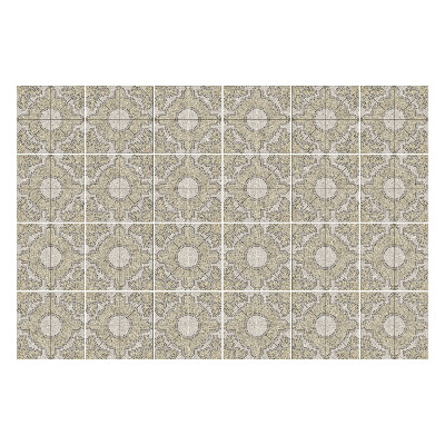 Autocolante pentru gresie Motive florale geometrice