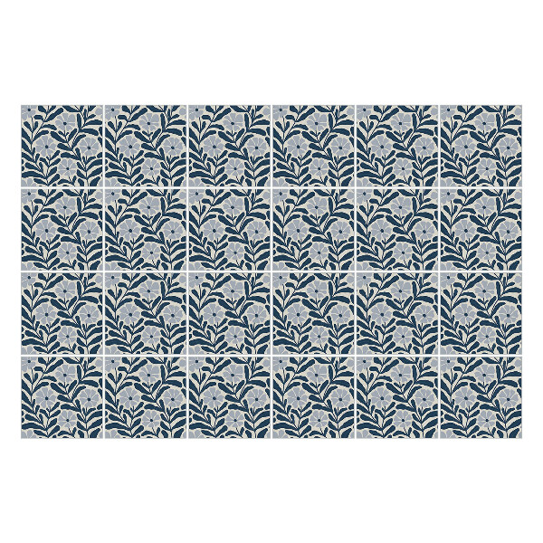 Autocolante pentru gresie Model floral