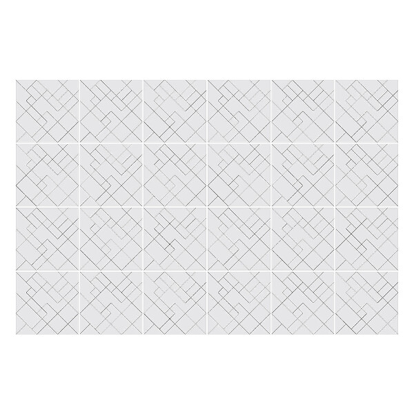 Autocolante gresie Linii geometrice într-o grilă