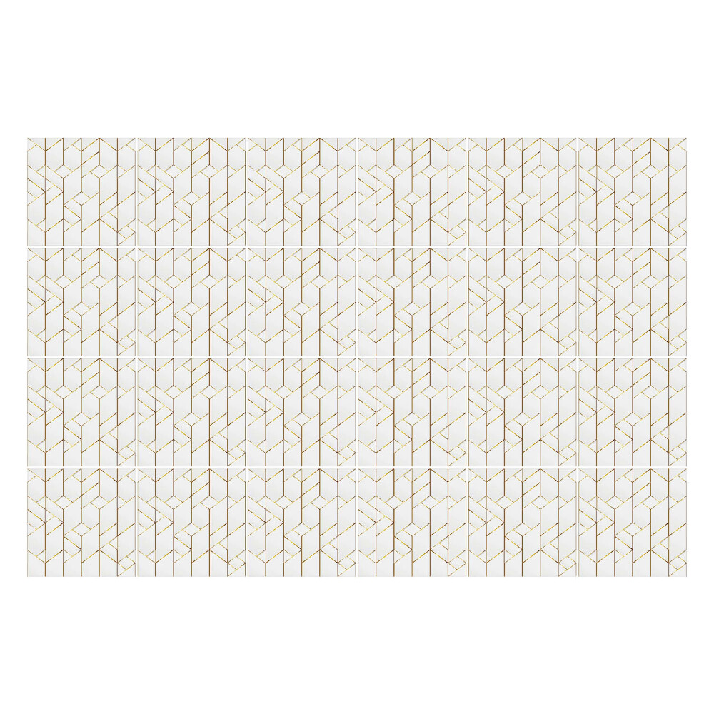 Autocolante pentru gresie Linii geometrice într-o grilă