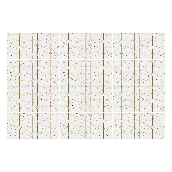 Autocolante pentru gresie Linii geometrice într-o grilă