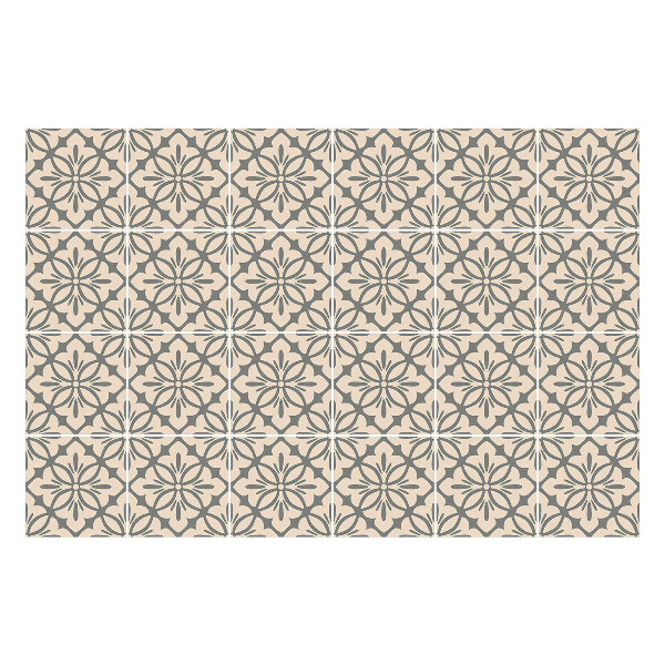 Autocolante pentru gresie Ornamente florale într-o plasă