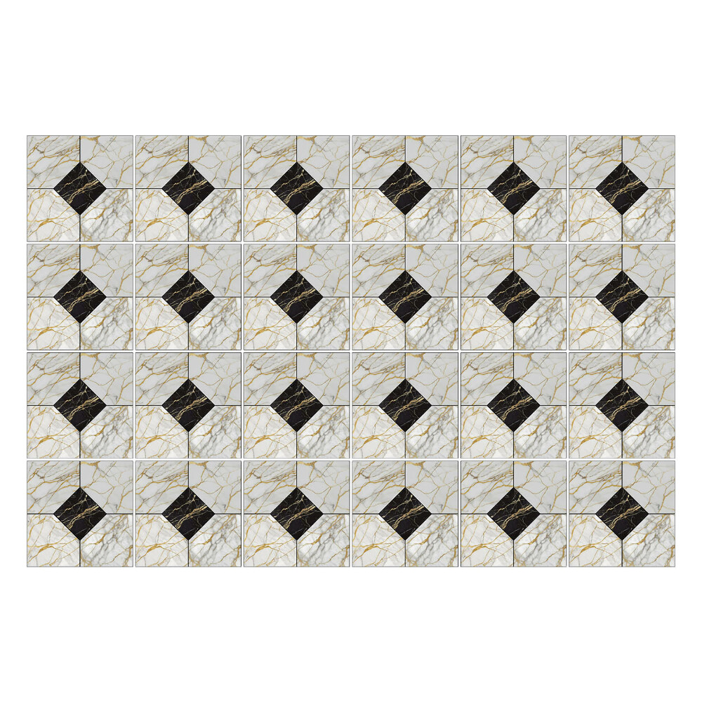 Autocolante gresie si faianta Placi geometrice într-un aranjament