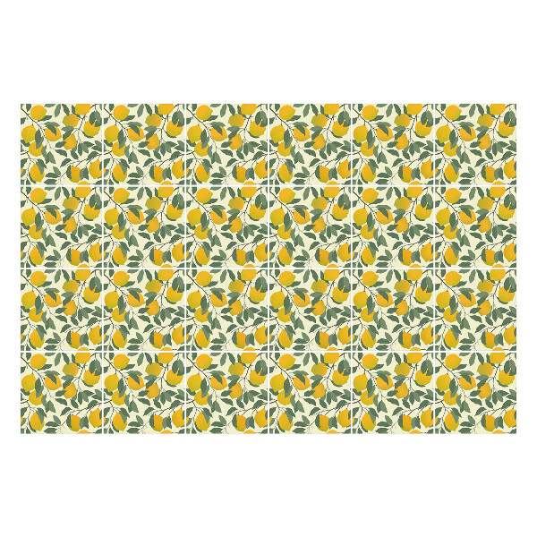 Autocolante gresie Lămâi suculente cu frunze