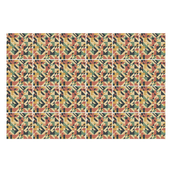 Autocolante gresie Model geometric vintage