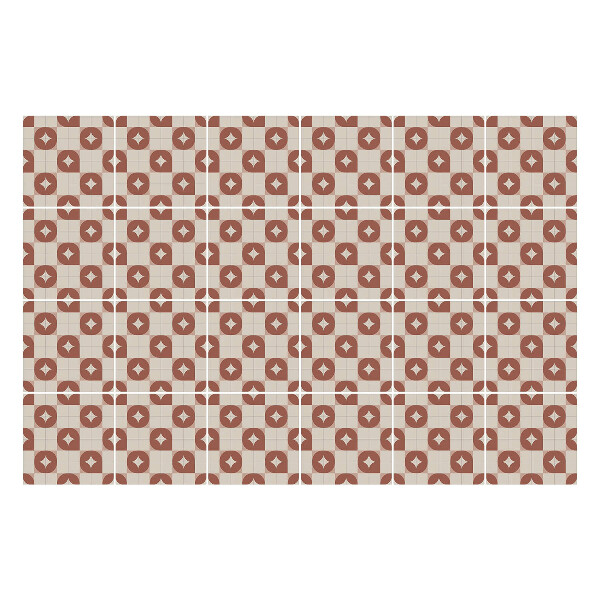 Autocolante gresie Geometrie cu forme