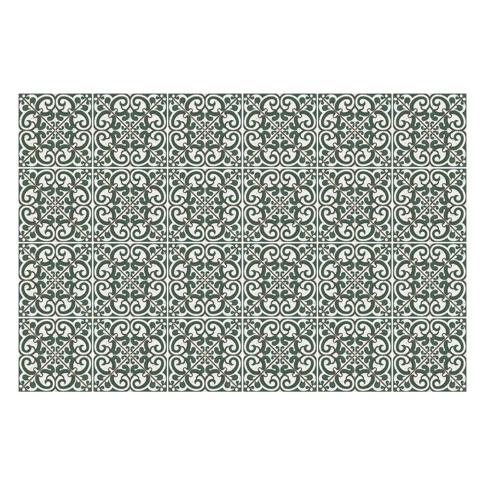 Autocolante gresie Ornamente răsucite într-o plasă