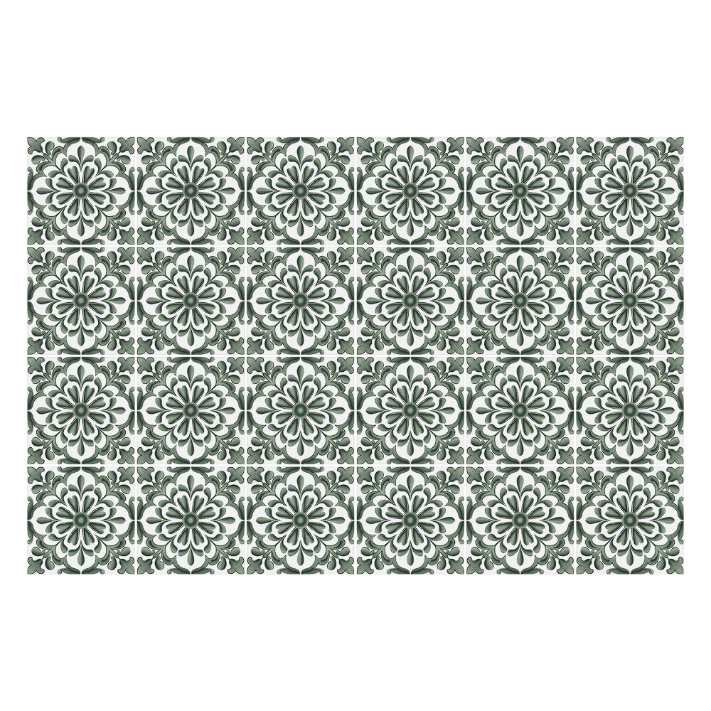 Autocolante pentru gresie Ornamente florale