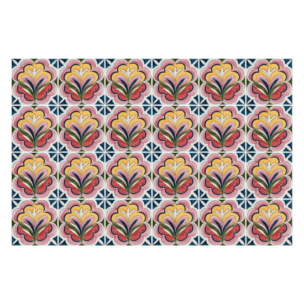 Autocolante gresie Motive florale în aranjament