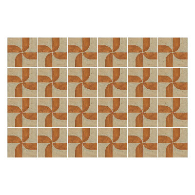 Autocolante gresie Geometrie cu arce