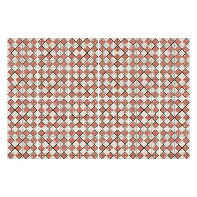 Autocolante pentru gresie Romburi și pătrate spațiale