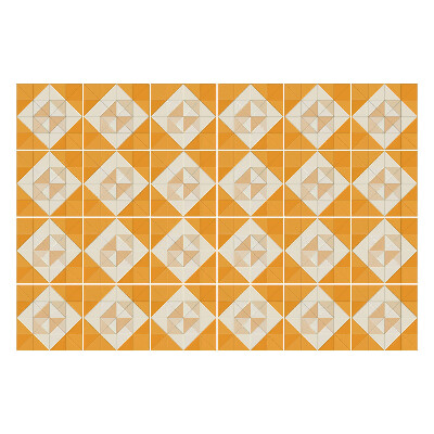 Autocolante gresie si faianta Aranjament cu romburi de diamant