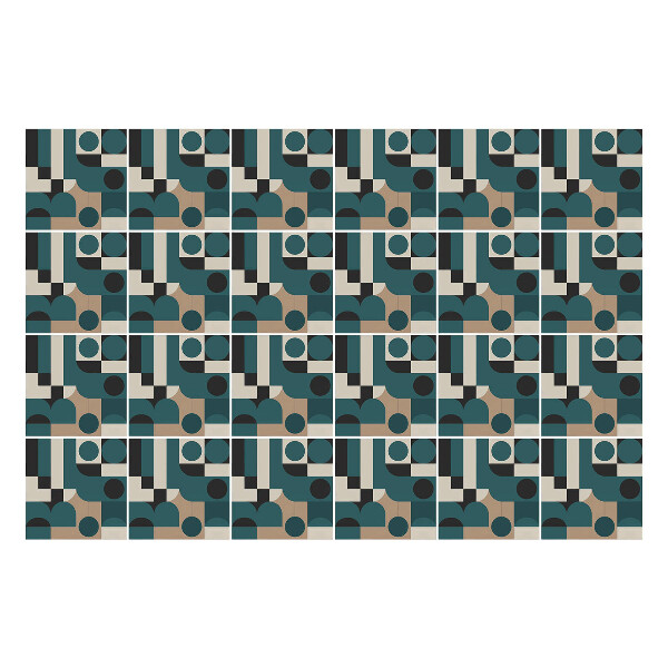 Autocolante gresie si faianta Geometrie cu cercuri