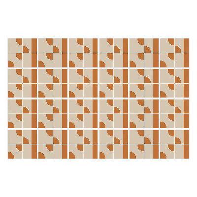 Autocolante pentru gresie Forme geometrice într-o grilă