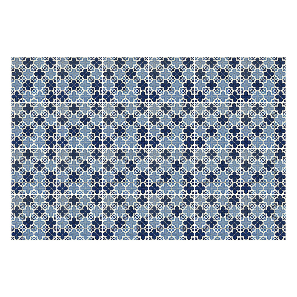 Autocolante gresie si faianta Motive florale într-o plasă