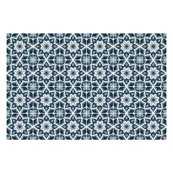 Autocolante gresie Motiv floral într-o plasă