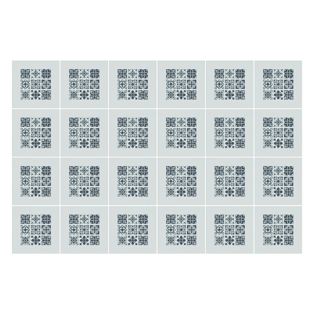 Autocolante gresie Motive florale într-o plasă