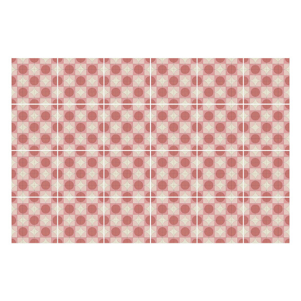 Autocolante pentru gresie Forme geometrice într-o grilă