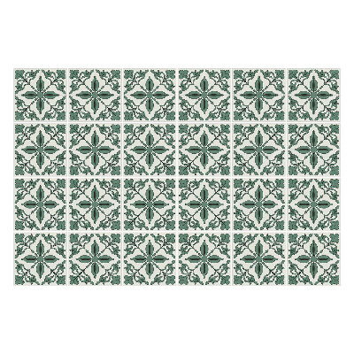 Autocolante pentru gresie Ornamente florale într-o plasă