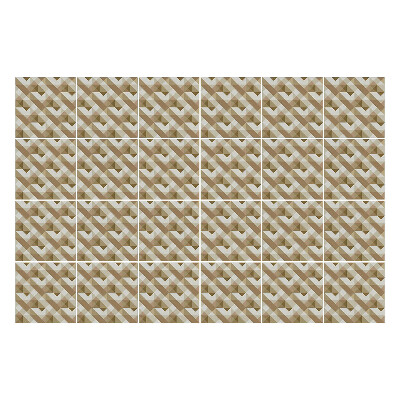 Autocolante gresie Triunghiuri geometrice într-o grilă