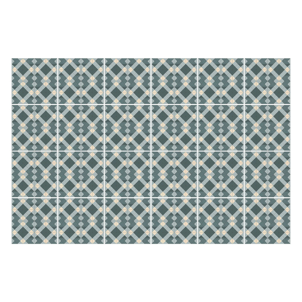 Autocolante pentru gresie Figuri geometrice într-o grilă